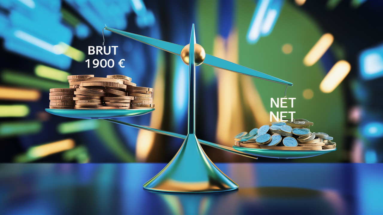 À combien correspond un salaire brut de 1 900 € en net ?