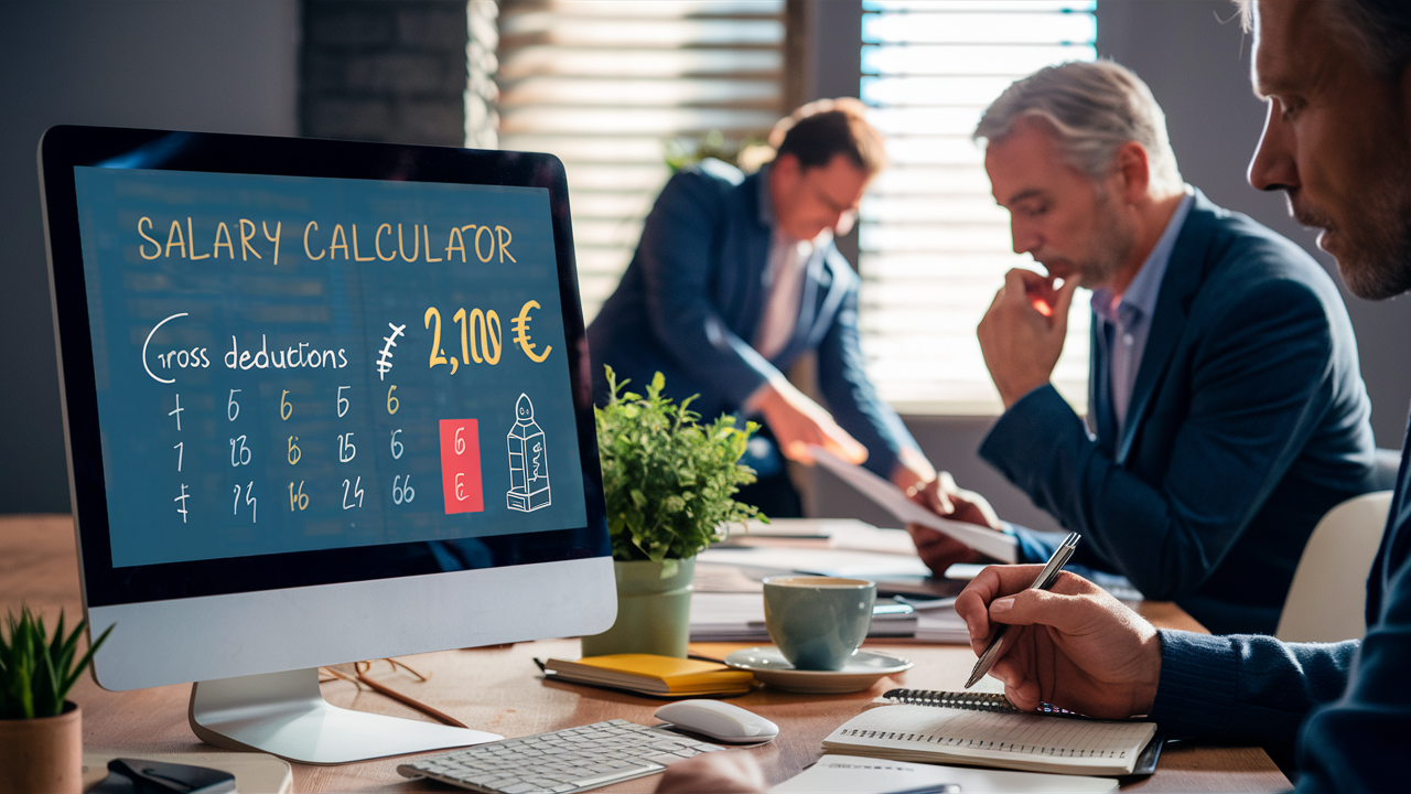 Combien gagne-t-on en net avec un salaire brut de 2 100 € ?