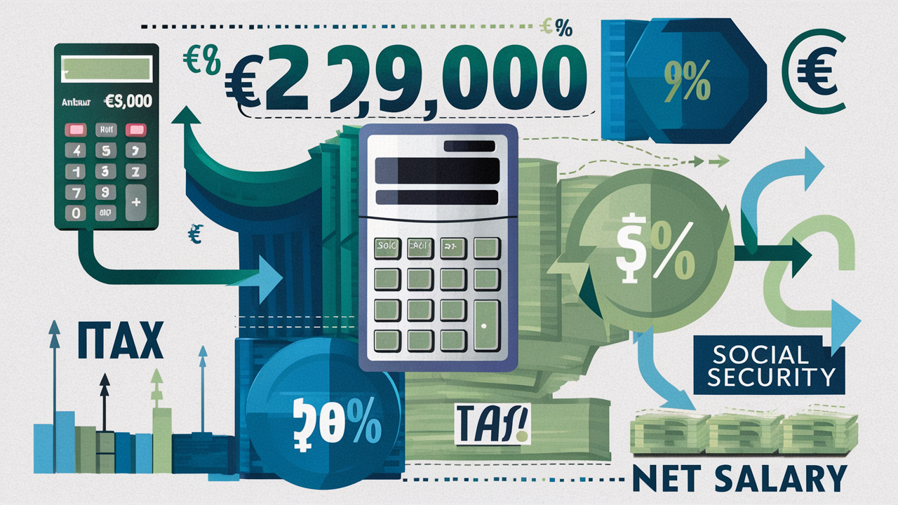 ​Comment convertir un salaire brut annuel de 29 000 € en net ?​