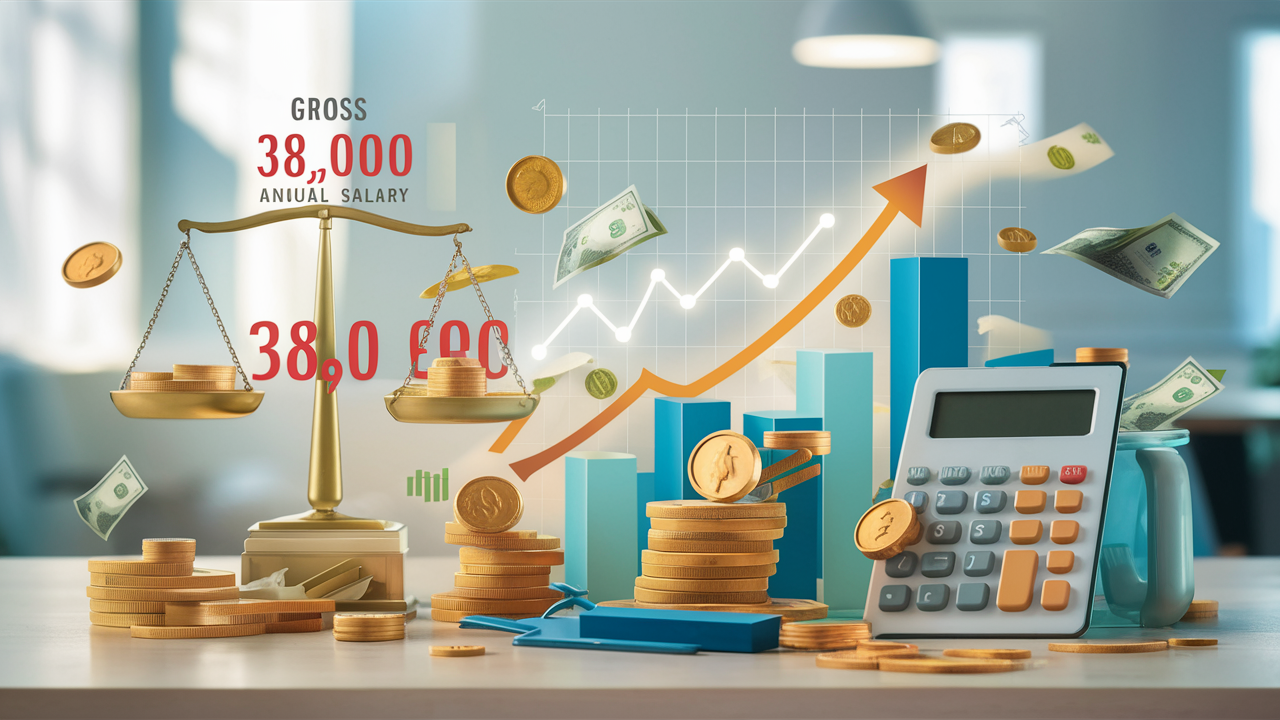 ​Quel est le salaire net associé à un brut annuel de 38 000 € ?​