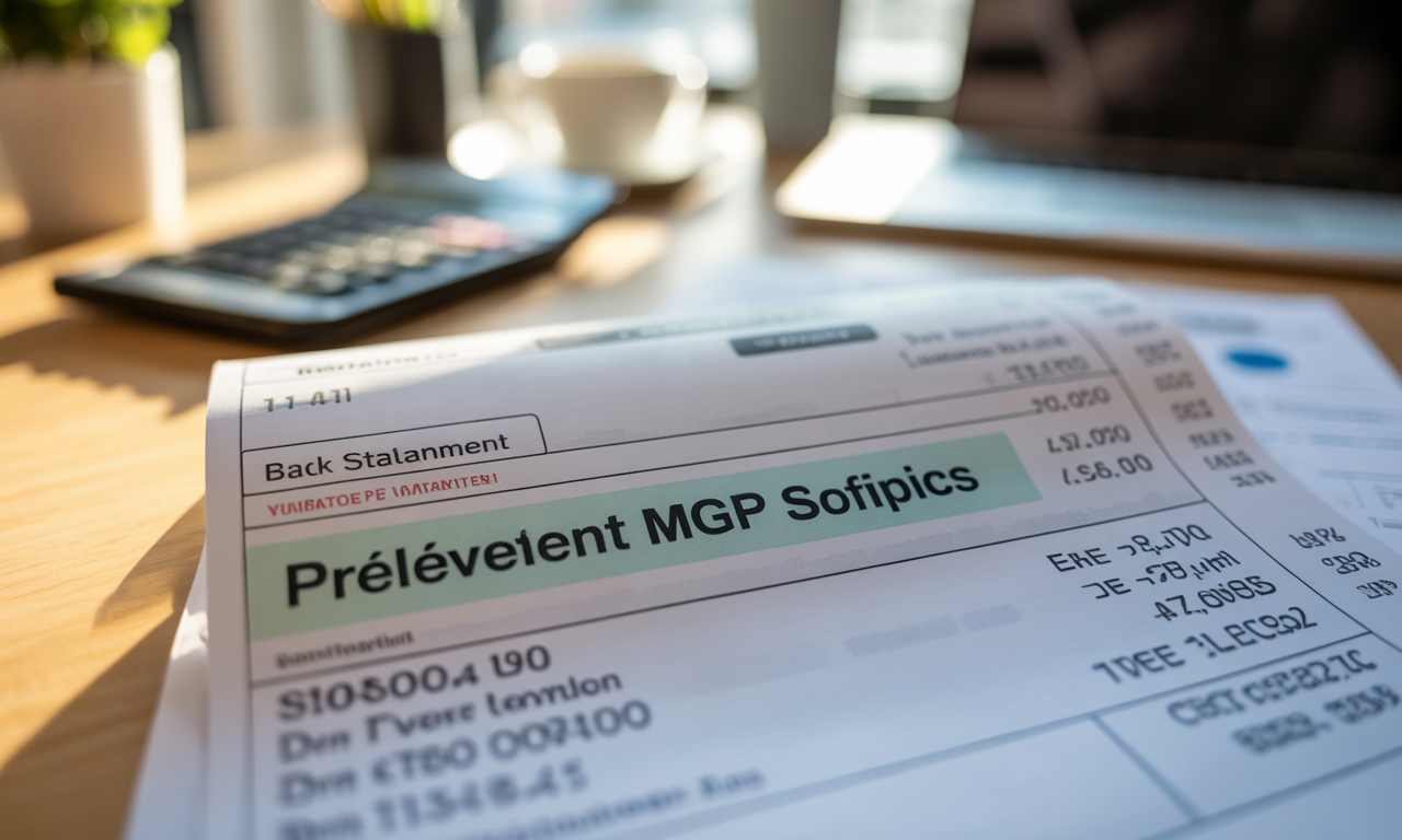 Prélèvement MGP SOFIPICS : à quoi correspond ce débit sur mon relevé bancaire ?