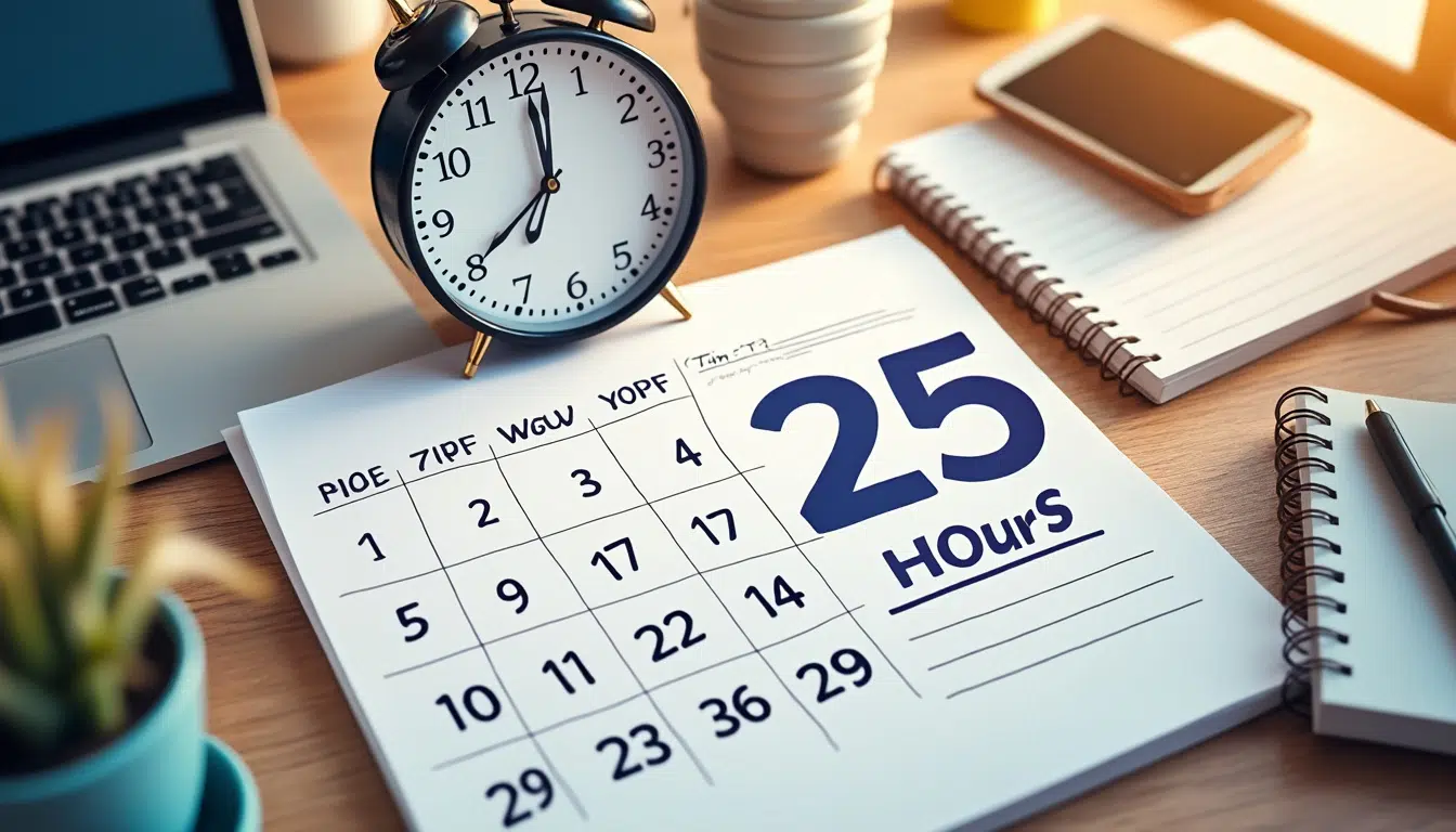 25 heures par semaine : à combien cela correspond-il en heures par mois ?